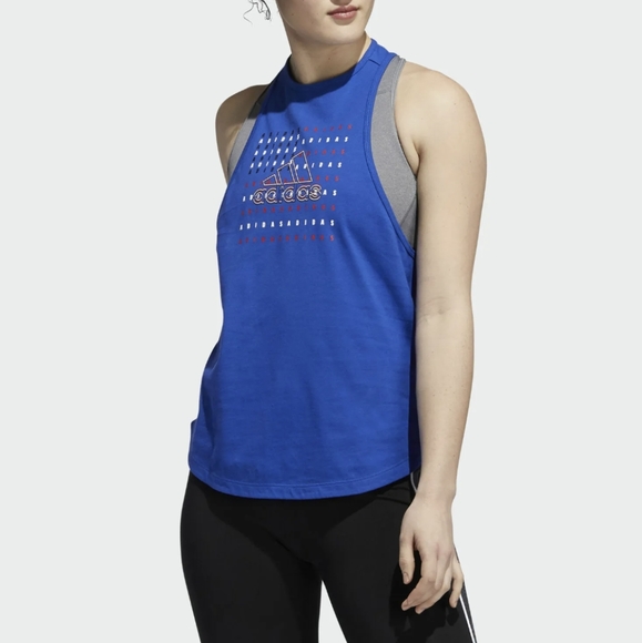 adidas Tops - Nwts ADIDAS Women's Amer AAC Tank1 multi sport team royal blue sleeveless top